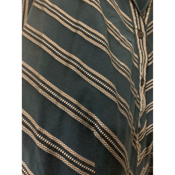 Lane Bryant Button Down Blouse Womens Size 22/24 Blue Business Casual LS2 - Picture 3 of 4